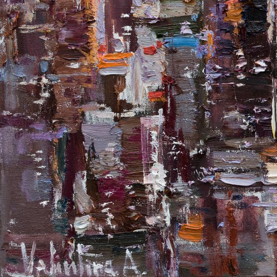 New York City - morning urban landscape painting