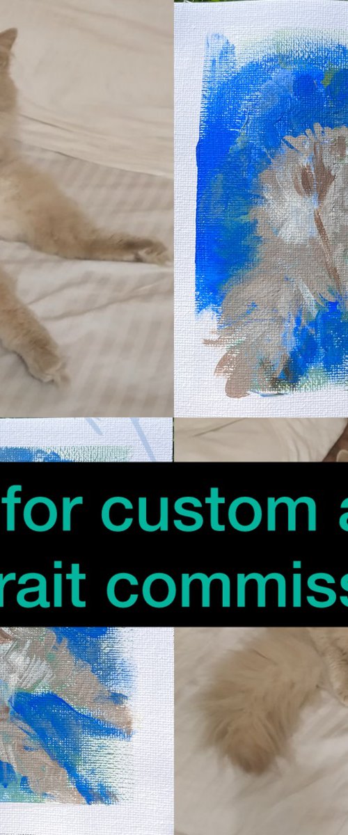 commissions for pet portraits by Yuliia Chaika