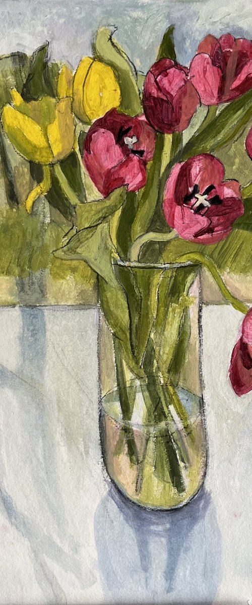 Tulips in nature by Christine Callum  McInally