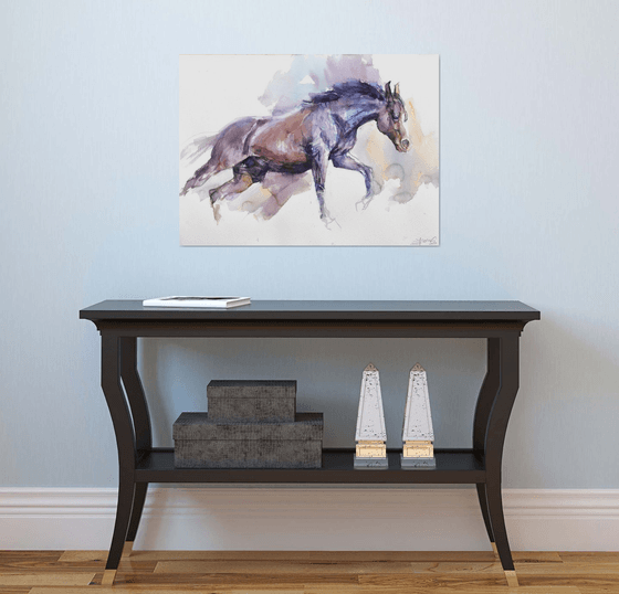 Horse in the run  3 (76x56)