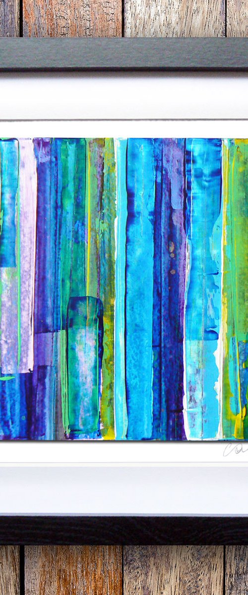 Framed abstract #7 by Carolynne Coulson