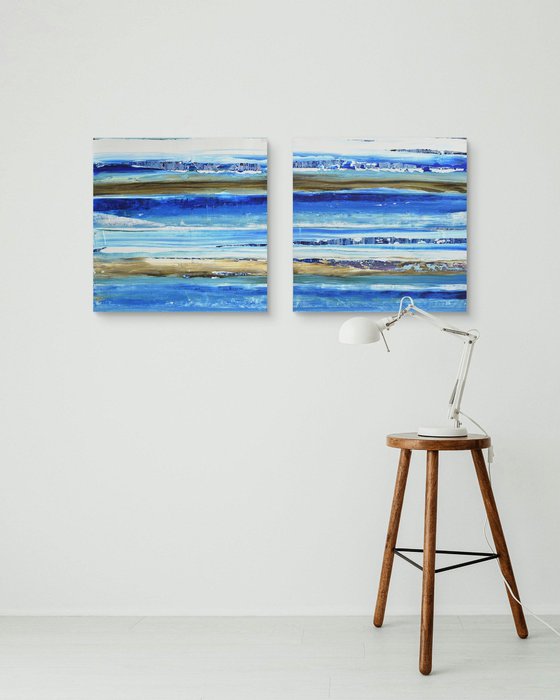 Aqua 11 (Diptych)