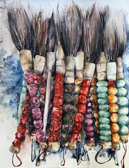 Korean brushes by Larissa Rogacheva