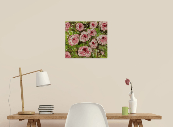 English garden , roses