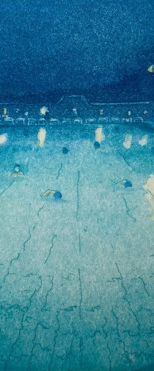 London Fields Lido, mini by Rebecca Denton