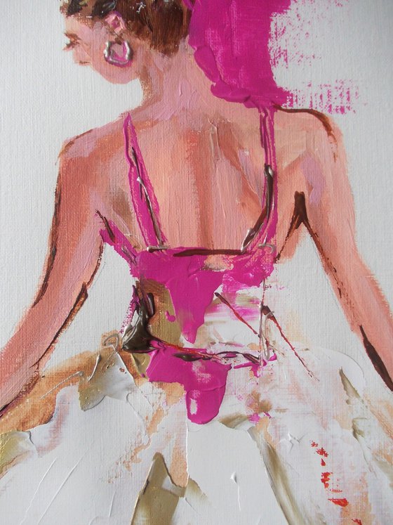 Ballerina Study on Paper-Ballerina Painting