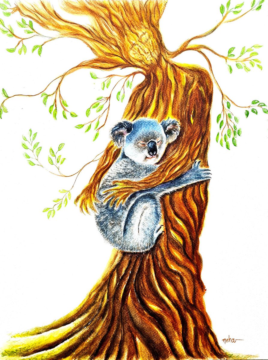 Koala and Tree love by Neha Soni