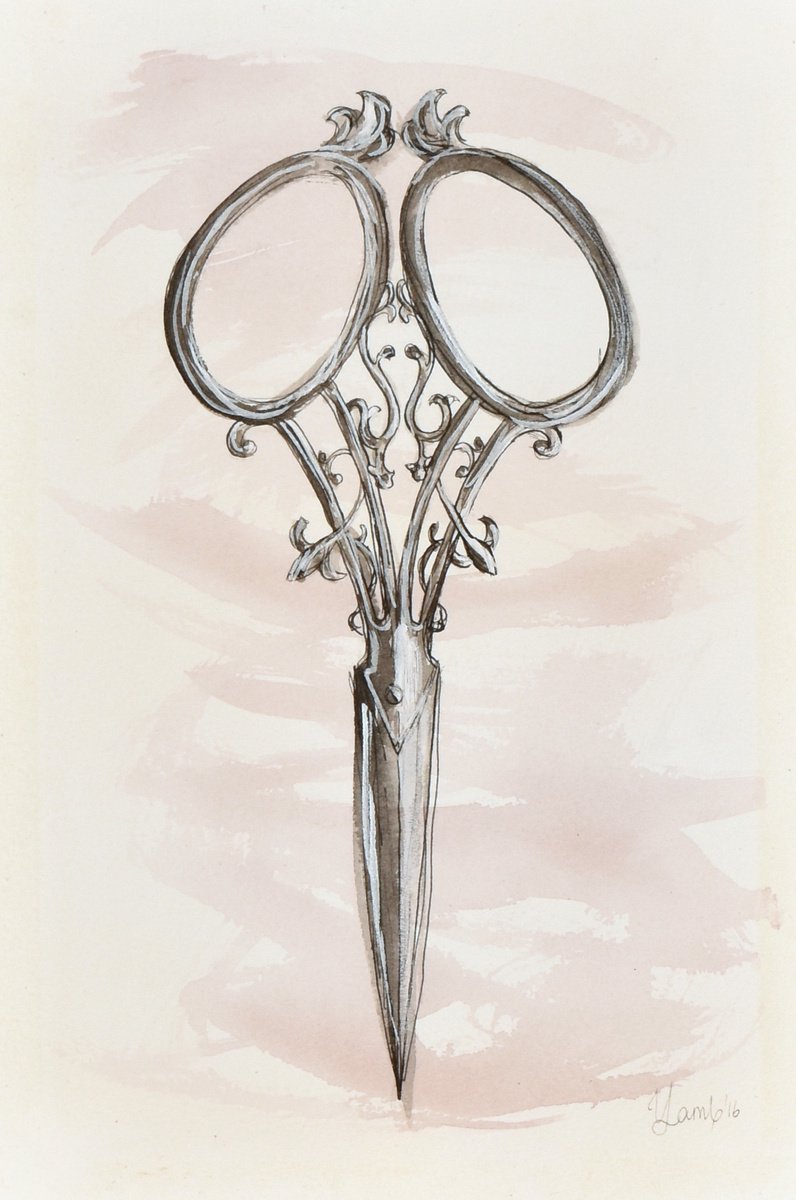 Vintage Scissors by Veronica Lamb