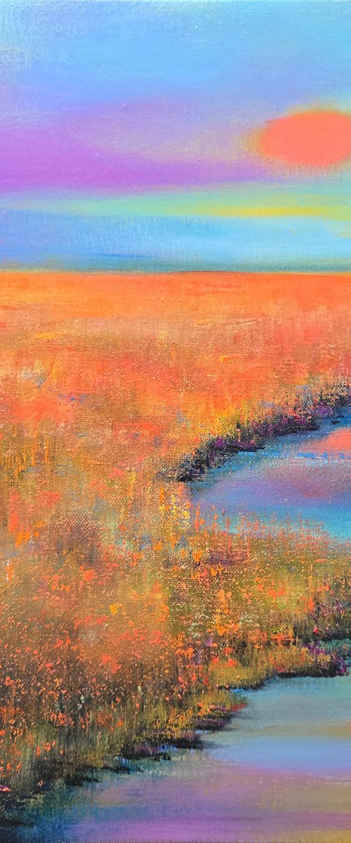 Artful Sunset by Faith Patterson