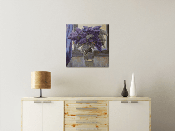 Lilacs - Lilacs still life painting