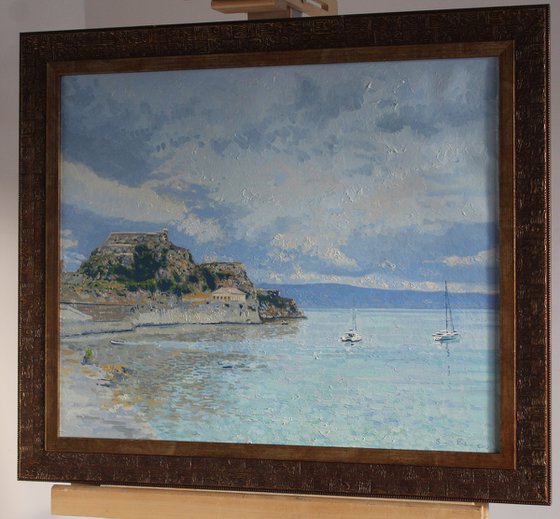 Garitsa Bay, Original Oil Painting by Simon Kozhin
