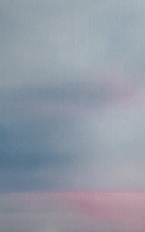 First Light Over A Pink Sea by Howard Sills