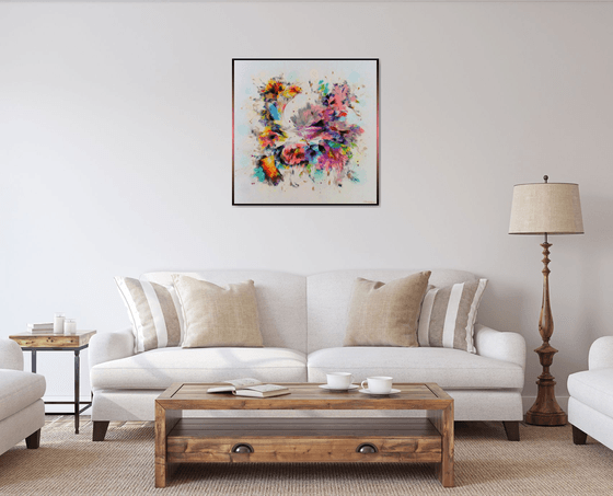 "Flowering Time" FLORAL PAINTING
