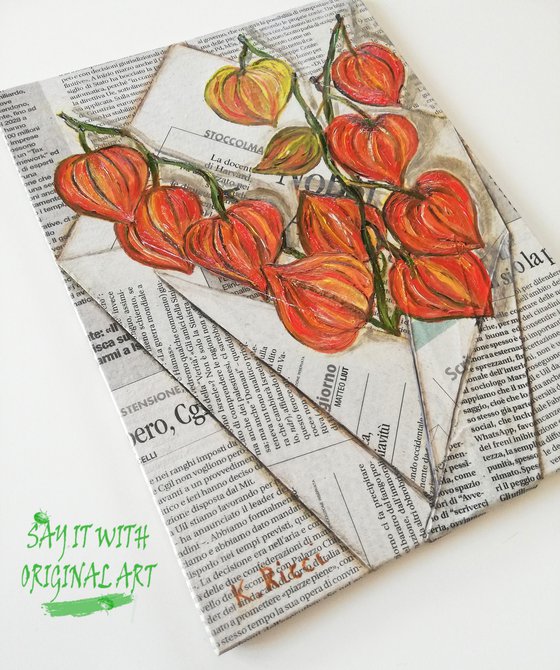 Physalis in Newspaper Bag