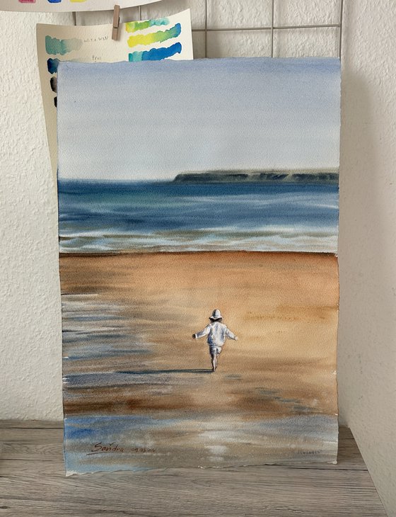 Little Steps by the Ocean