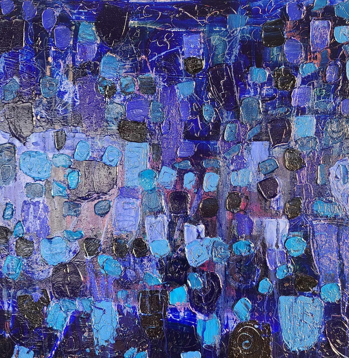 Naturally abstract blue by Stacy Neasham