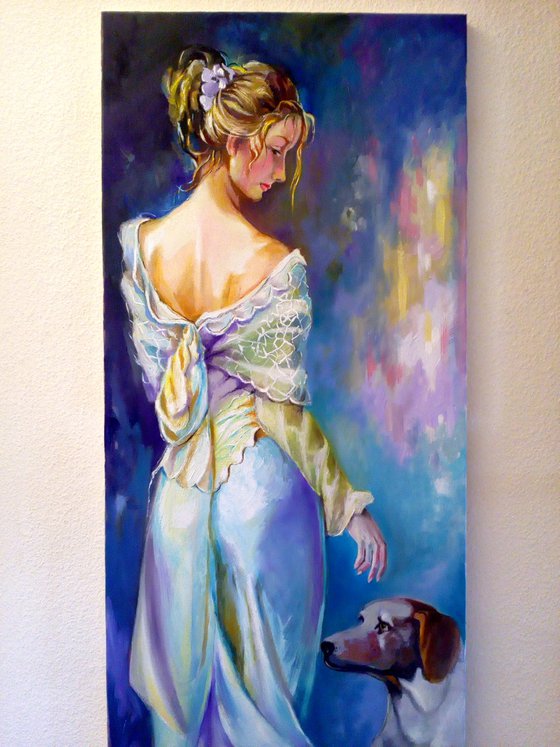 " Come on Magic " - 50 x 150cm Extra Large Original Oil Long Painting