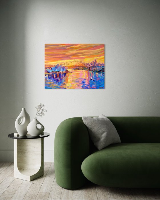 Sydney Harbour at Sunset
