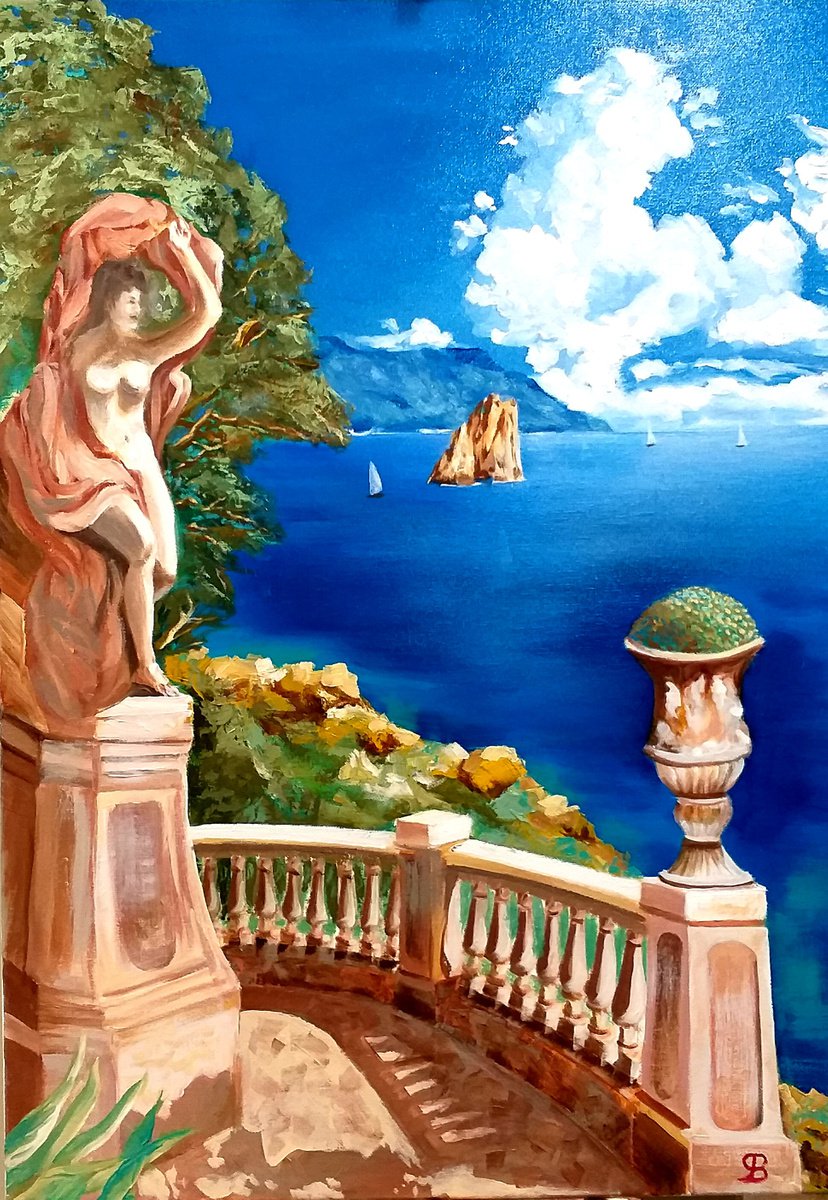 View of Faraglioni - Capri by George Budai