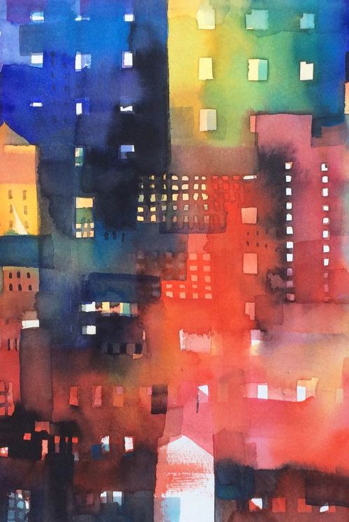 Urban landscape 8 - Shadows and lights by Alessandro Andreuccetti