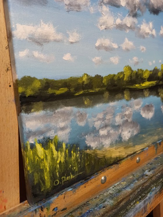 Clouds over the lake