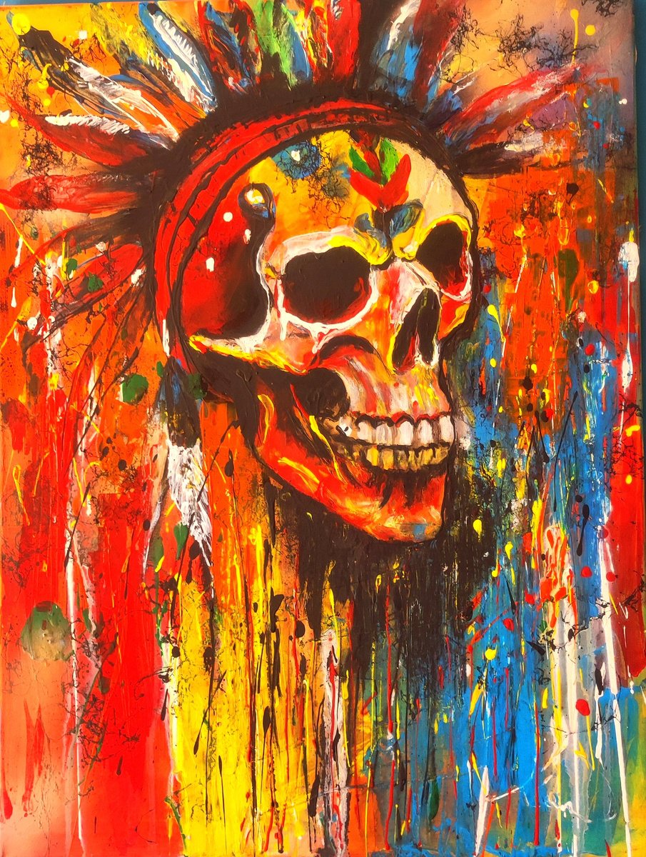 Mohawk By Beata Harasim, 24 X 31, Artwork For Sale On Artfinder