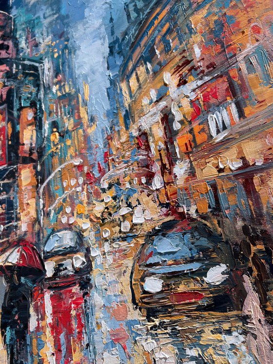 Rainy City Reflections