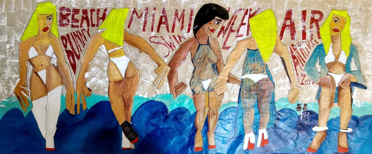 Seagulls or Miami swim week by Gurgen Arutunyan