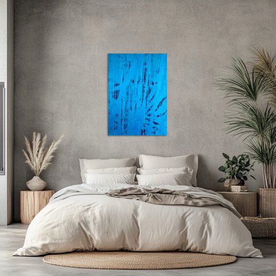 Hand-painted Blue Flow