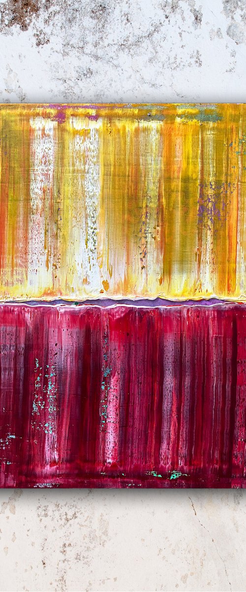 "Look On The Bright Side" - Original PMS Oil Painting On Canvas - 16 x 20 inches by Preston M. Smith (PMS)