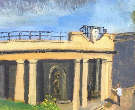 Winterstoke Sun Shelter, Ramsgate, an oil painting