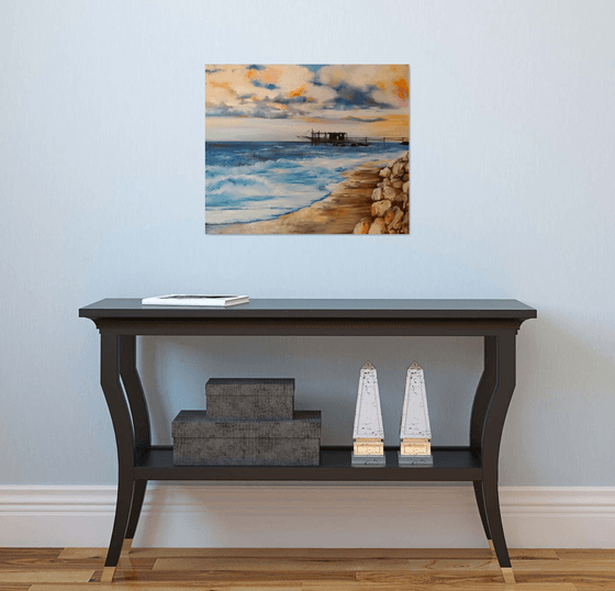 Sunrise over the sea - landscape - sea - home decor