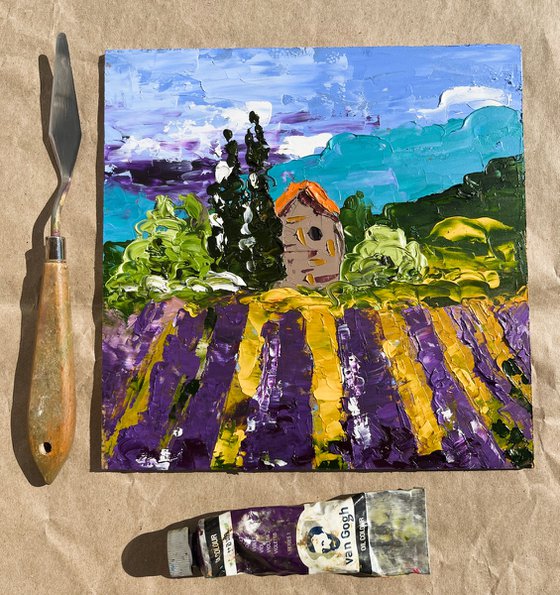 Provence Lavender Field Art