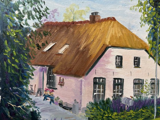 Dalen Thatch House Painting