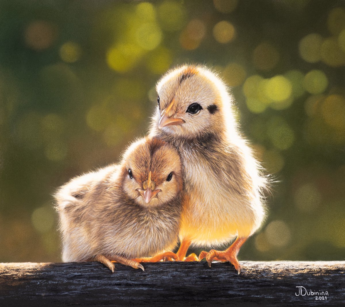 Easter chikens by Julia Dubinina