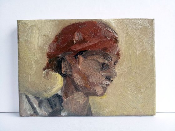 Boy in a Red Turban