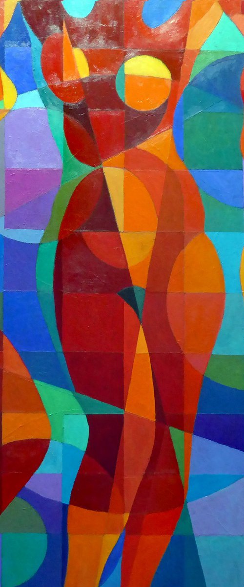 THREE NUDES DANCING ii by Stephen Conroy