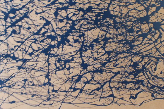 Blue Energy- Style Jackson Pollock