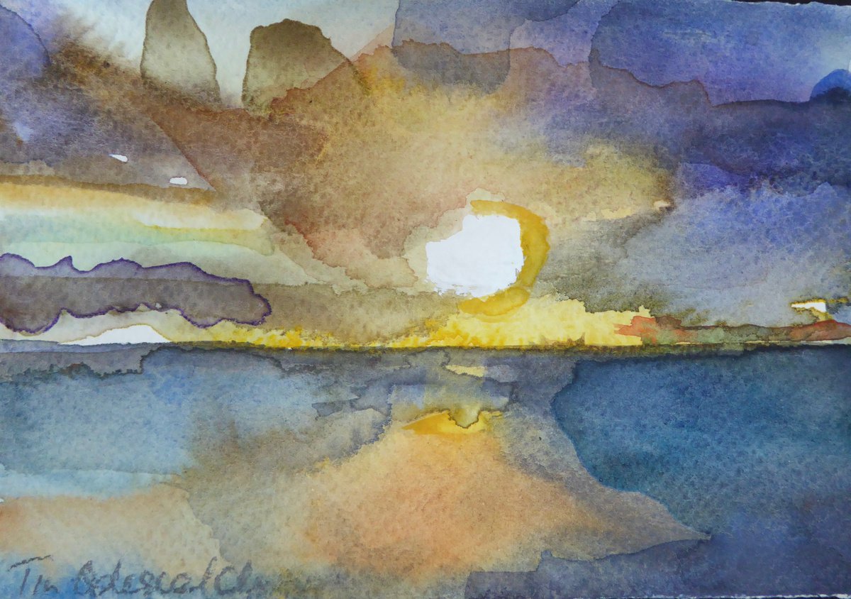 Sundown over Water by Tin Odescalchi