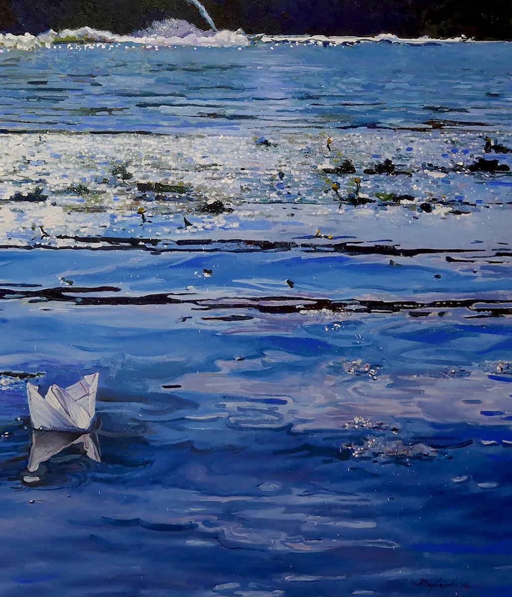 Photorealistic Landscape Giclee Print By Anatolii Varvarov, 20 X 28, Everything Has Its Time, Original Artwork