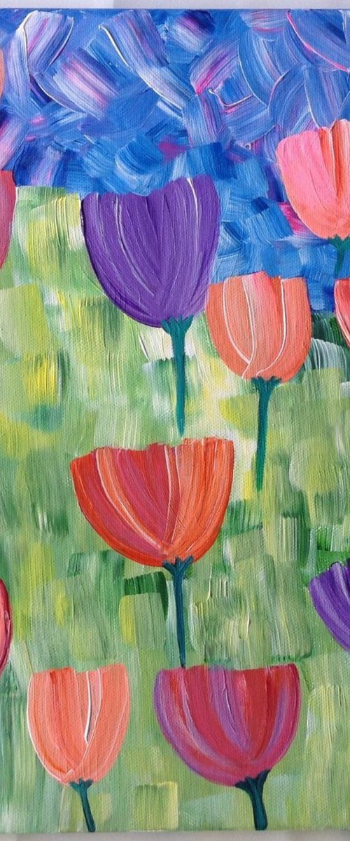 Tulips by Saroj Buch