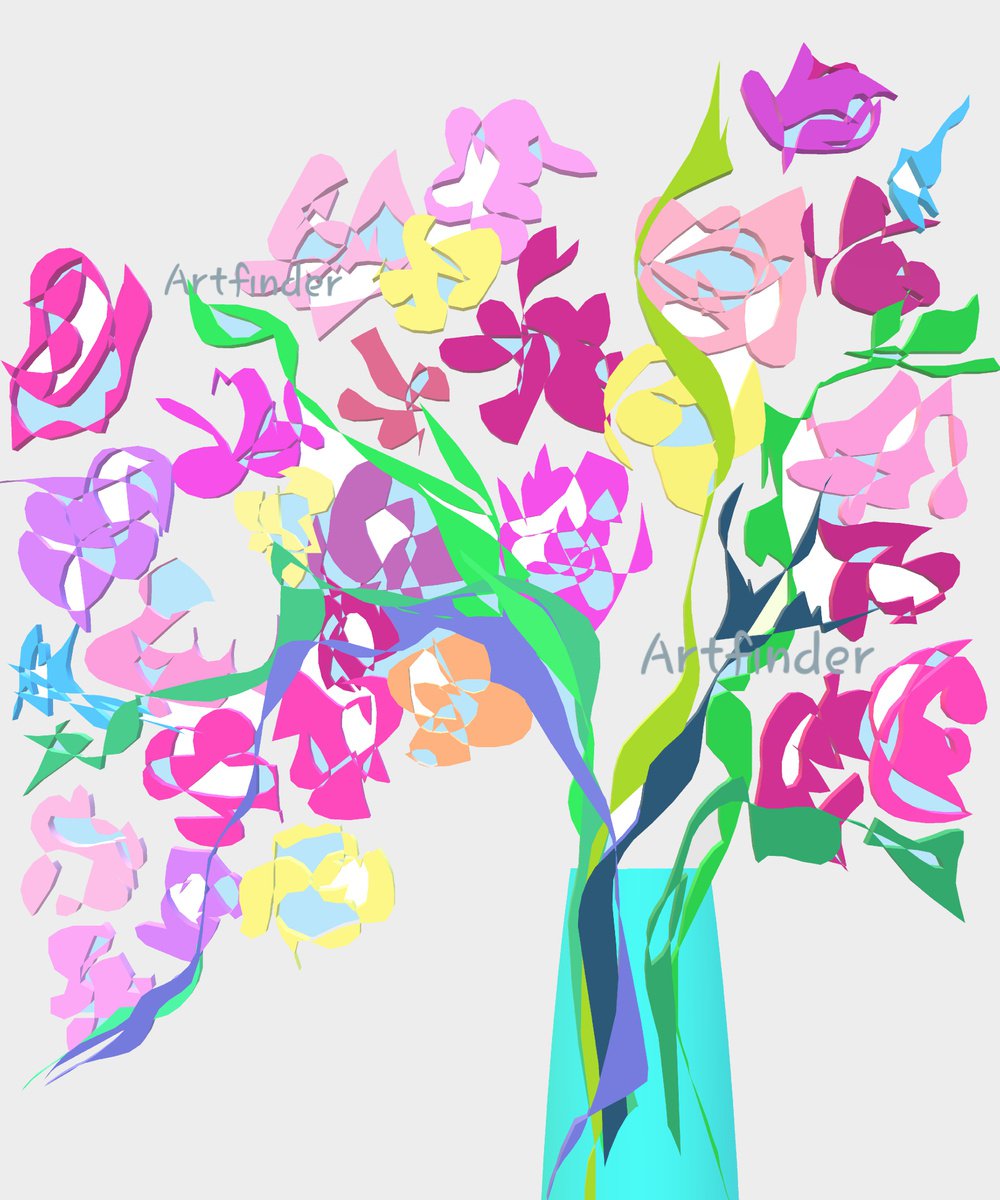 *Bright Flowers* #1 by Kseniya Kovalenko
