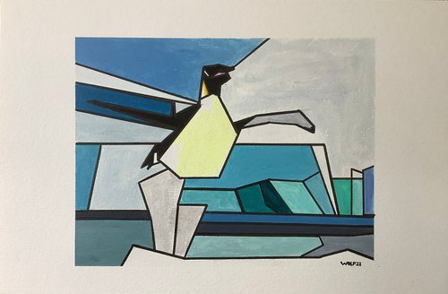 Jumping penguin by Wolfgang Föste