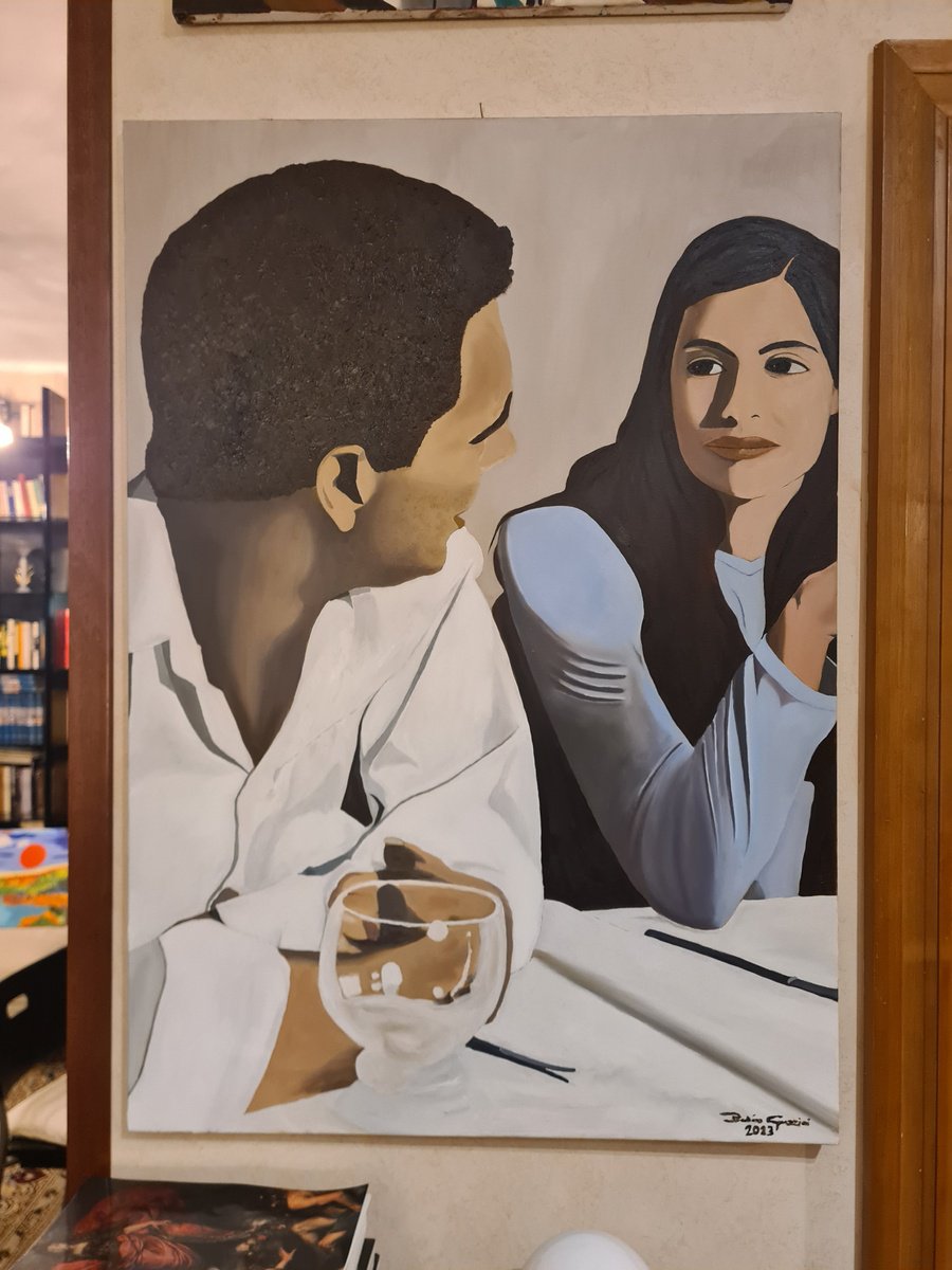 Photorealistic Portrait Oil Painting By Federico Grazzini, 28 X 39, Consonanze, Original Artwork