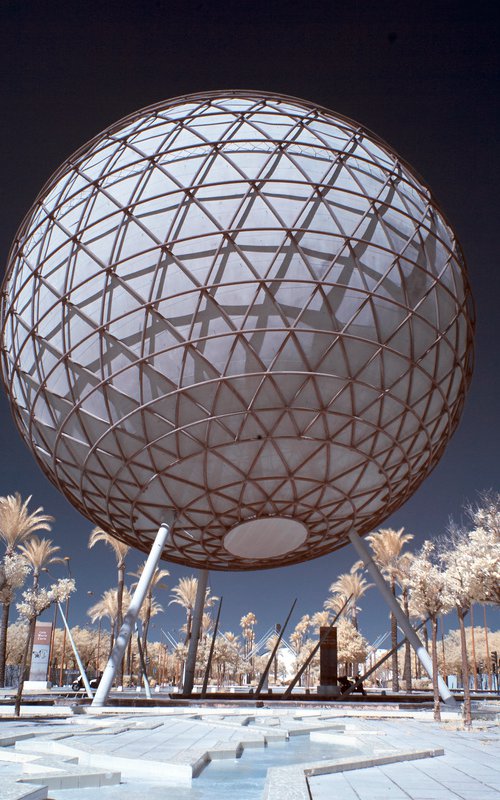 Globe, La Isla de La Cartuja, Sevilla. by Ed Watts