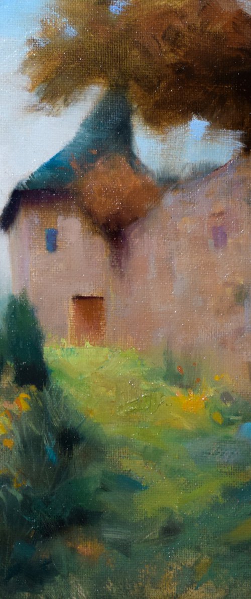 Fortified Village Walls France by Gav Banns