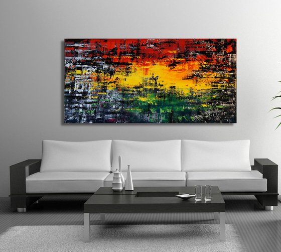 Pan-Africa [on heavy pro canvas] (160 x 80 cm) XXXL (64 x 32 inches)