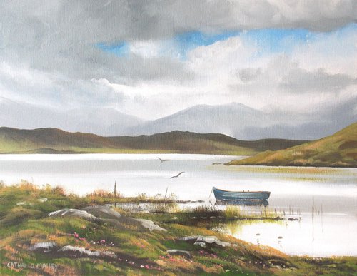 kylemore lake boat by cathal o malley