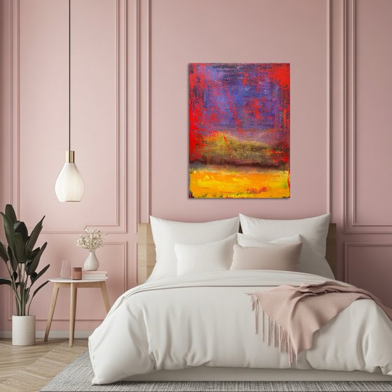 Between flame and blue