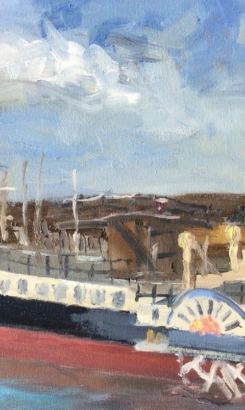 PS Medway Queen, hero of Dunkirk original oil painting. by Julian Lovegrove Art